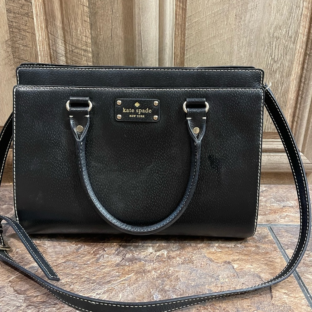 Kate Spade Black Leather Shoulder Bag